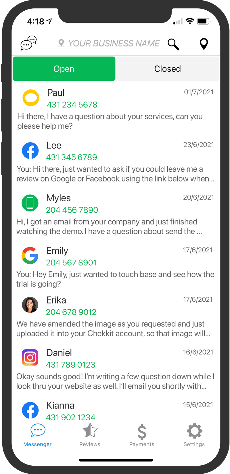 Chekkit Messenger All in one Lead Inbox